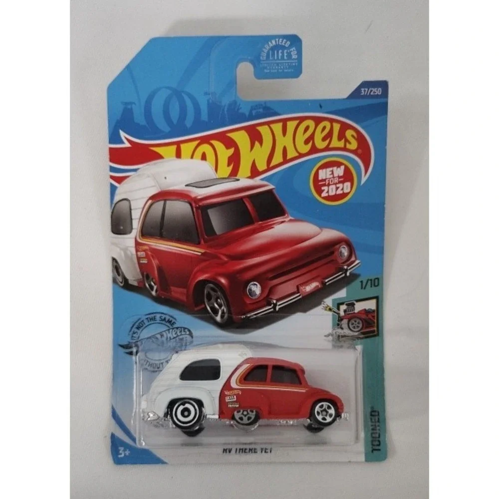 2017 Hot Wheels Tooned Series RV There Yet Red and White Motorhome Camper - NEW